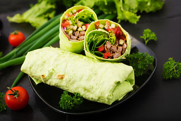 Vegetarian Greek Salad Wraps